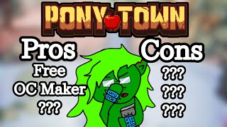 Pros amp Cons Of Pony Town [upl. by Tteragram]