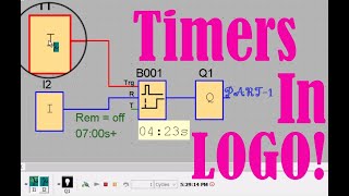 Siemens PLC Timers in LOGOPart1  Ondelay timer [upl. by Jacki]