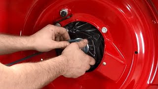 How to Replace the Drive Belt on a Snapper Lawn Mower [upl. by Bovill]