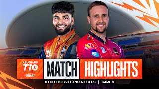 2024 Abu Dhabi T10 I Match 18 Highlights Delhi Bulls vs Bangla Tigers  Season 8 [upl. by Gilead379]