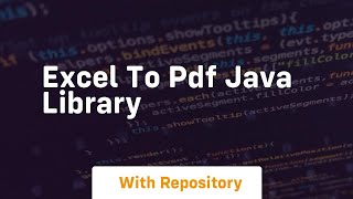 excel to pdf java library [upl. by Sidney]