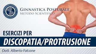 Esercizi per PROTUSIONE e DISCOPATIA  Ginnastica Posturale® [upl. by Narcho]