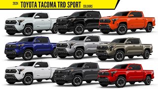 2024 Toyota Tacoma TRD Sport  All Color Options  Images  AUTOBICS [upl. by Erdman248]