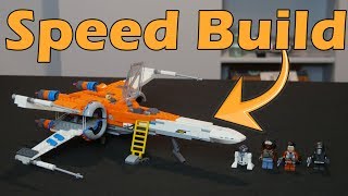 SPEED BUILD LEGO Star Wars Poe Dameron Xwing Fighter Set 75273 [upl. by Hynes]