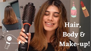 Full Blow Dry Body care amp Makeup Routine  Malvika Sitlani Aryan [upl. by Atiuqihs148]