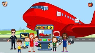 Lets Play Kinderspiele 🛫 My Town Airport 🛬 Flughafen Spiel für Kinder ab 4 Jahre [upl. by Anirahs870]