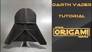 Star Wars Origami Tutorial Darth Vaders Helmet [upl. by Allebara381]