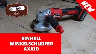 Test  Einhell AkkuWinkelschleifer AXXIO Power XChange [upl. by Nahtonoj]