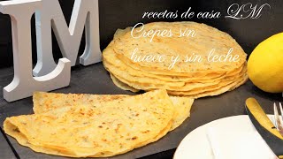 CREPES SIN HUEVO Y SIN LECHE [upl. by Koral]