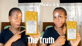 Shocking Truth Medix 55 Vitamin C  Turmeric Brightening Body Lotion Review Exposed [upl. by Annawat440]