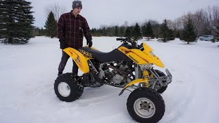 FIRST RIDE On The 900 CanAm Ds 650 Quad Part 5 [upl. by Lauretta804]