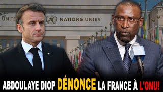 Abdoulaye Diop Accuse la France de Déstabilisation  Un Appel pour la Souveraineté du Mali à lONU [upl. by Enois112]