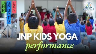 JNP Kids Yoga 2024  Sports Day 2024 [upl. by Nesyaj]