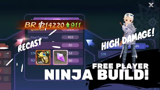 Laplace M Sea  Ninja F2P PVPPVE Skill Card Startrail Build  RECAST Equipment 8 [upl. by Anastatius]