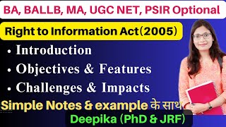 Right to Information Act 2005  RTI [upl. by Ycnuahc]