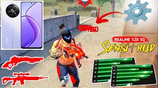 Realme 12x 5G Free Fire Gameplay Test  Realme 12x Free Fire Headshot Setting [upl. by Eneloj]