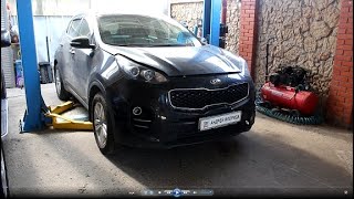 Замена масла и фильтров в двигателе на KIA Sportage 20 Киа Спортейдж 2018 года авторемонт [upl. by Kanal632]