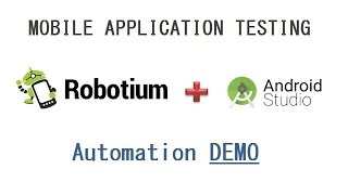 Robotium Recorder – Android Studio Plugin  Android Mobile Application Automation DEMO [upl. by Auqinal408]