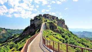 Civita di Bagnoregio Italy  A Mysterious Town 4K videoturystaeu [upl. by Adnolehs]