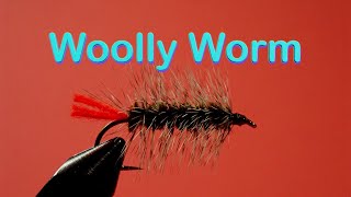 Begiiners Fly Tying Series a Classic Wet Fly  the Woolly Worm [upl. by Schwarz]