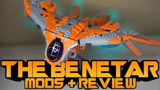 LEGO 76193 THE GUARDIANS SHIP THE BENTAR MODS amp REVIEW INTERIOR BED SEETHROUGH REAR WINDOW [upl. by Fugazy]