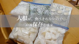 大根保存方法 備蓄しておくと便利 How to store radish Convenient to stockpile [upl. by Lertnahs]