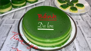 Bánh Da Lợn steamed Layer Rice Cake Khanom Chan [upl. by Aloin]