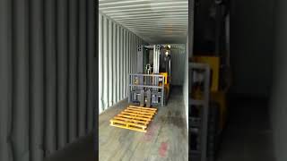 inside container forklift working videoForklifts Going Inside The Container by Shanghai Saferlifts [upl. by Zil]