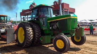 Tractor Pull 2023 21000 Lb Farm Stock Tractors battle it out in Goshen IN [upl. by Oesile394]