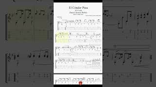 El Cóndor Pasa If I Could with Guitar Tabs [upl. by Veta785]