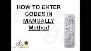 How to setup your universal remote control for tv dvd sat aux amp aircon Chunghop [upl. by Yelrac]