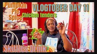 VLOGTOBER 2024 Pumpkin Pie Spice  Chicken Tenders  Skittles Wild Berry Drink [upl. by Williamson]