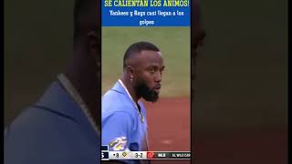 Pelotazos y errors llevaron a que se vaciaran las bancas entre los Rays y yankees en la mlb P2 [upl. by Asilrac402]