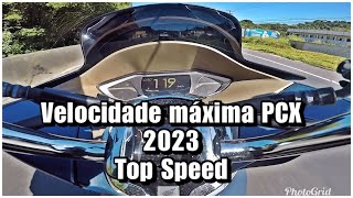 39  Velocidade máximaTop Speed na Honda PCX 160 [upl. by Etessil]