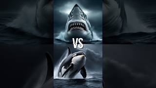 Great White Shark vs Marine animals vs Orca animal seaanimals wildlife orca shark whale [upl. by Orian]