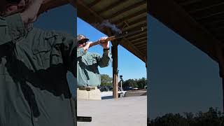 Shooting A Replica Medieval 75 Caliber Hand Cannon rangedayeveryday medieval [upl. by Eclud]