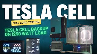 Tesla Cell Full Load Testing and Backup Check On 1250 Watt Load First Time On YouTube [upl. by Anoi365]