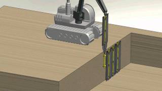 Shortek  Excavation Shoring Detail Video [upl. by Anaibib204]