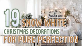 19 Snow White Christmas Decorations For Pure Perfection [upl. by Thera]