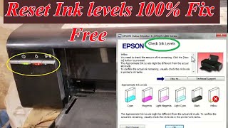 Epson L110L805L800 Ink Level Reset  Epson Ink Level Reset [upl. by Louise398]