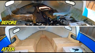 Wood Working For Boat Cabin  Vintage Restoration  pt2 [upl. by Notselrahc]