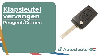 Elektronica vervangen klapsleutels Peugeot en Citroën  Autosleutelnl [upl. by Oreves149]