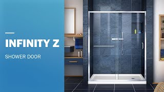 DreamLine Infinity Z Frameless Shower Door 60 Inch  Sliding Opening [upl. by Riatsila91]