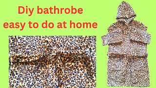 Diy bathrobehow to make bathrobe step by stepBathrobe for girlsGolsathi sewing 106 [upl. by Stanfill]