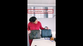 Unboxing Louis Vuitton Porte Document Voyage PM VS Gucci Black Briefcase REVIEW [upl. by Wilsey445]