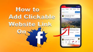 How to Add Clickable Website link to Facebook Post [upl. by Ruder464]