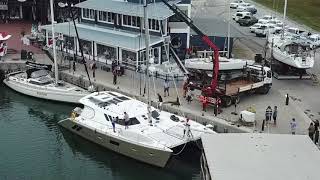 Stepping the Mast  Knysna 500SE [upl. by Zacharia61]