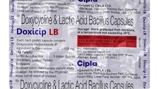 Doxicip LB Capsules  Doxycycline and Lactic acid Bacillus Capsule Dosage Side effect in Hindi [upl. by Phillada862]