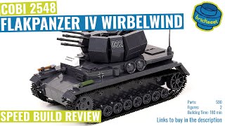 COBI 2548  Flakpanzer IV Wirbelwind  Speed Build Review [upl. by Procora]