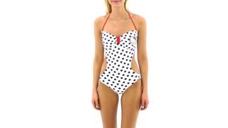 Hello Kitty Juniors Heart Print Monokini  SwimOutletcom [upl. by Damon70]